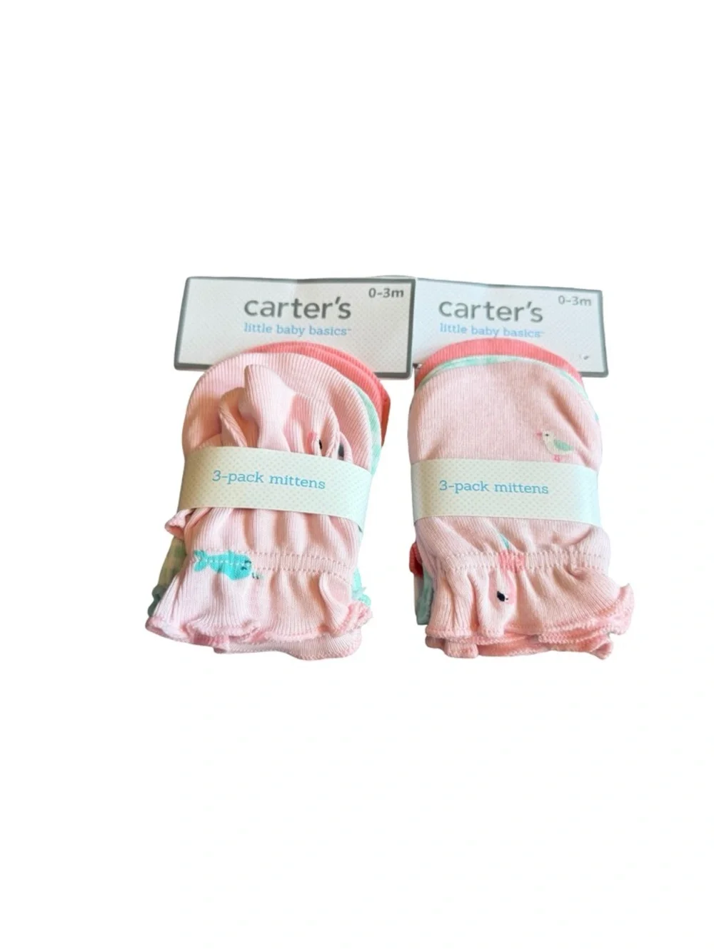24 Pairs of Baby Girl Socks + Six Pairs of Baby Mittens Carter's Okie New NWT